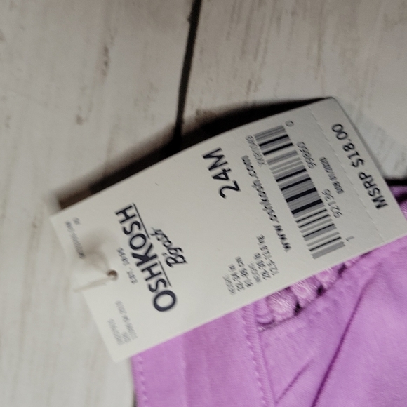 Oshkosh B'gosh Lavender Shorts, 24m - Picture 4 of 5